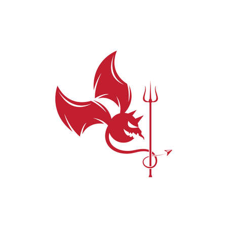 Devil logo ilustration vector templateのイラスト素材