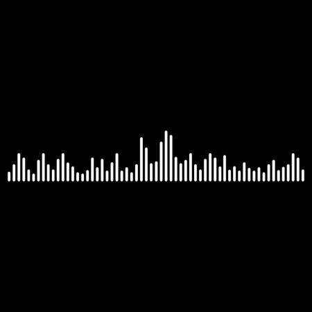 Sound wave music logo vector design