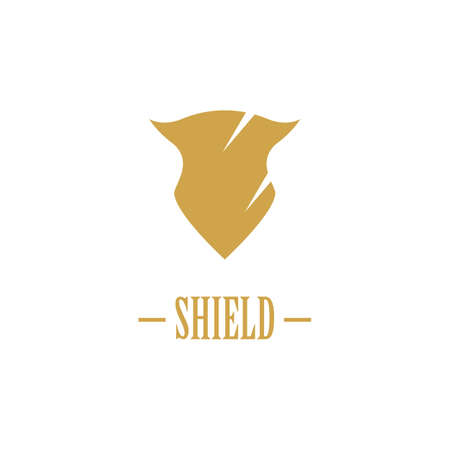 Shield illustration logo template vector designのイラスト素材