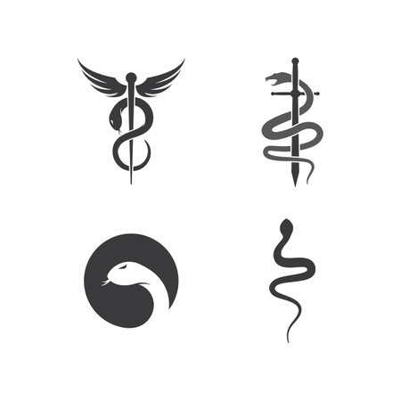Snake logo vector ilustration templateのイラスト素材