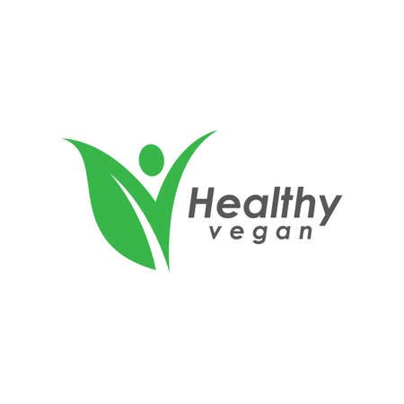Healthy Life people logo template vector designのイラスト素材