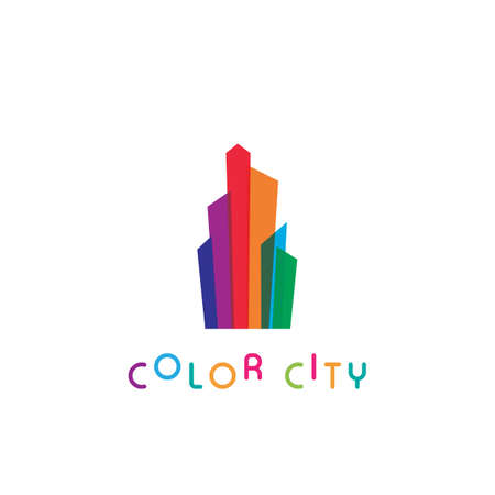 Modern City skyline vector illustration in flat designのイラスト素材