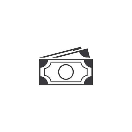 Currency hand and money icon flat designのイラスト素材