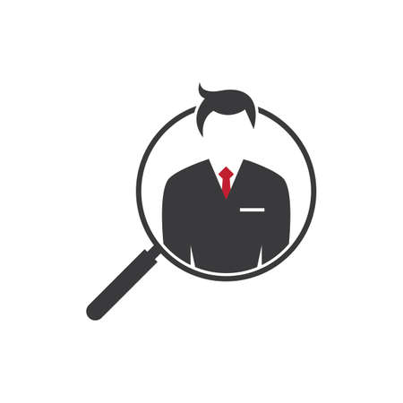 Job search, job finder vector flat designのイラスト素材