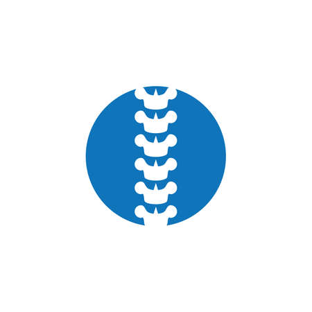 Spine diagnostics symbol logo template vector illustration designのイラスト素材