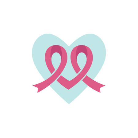 Breast cancer awareness,ribbon logo vector templateのイラスト素材