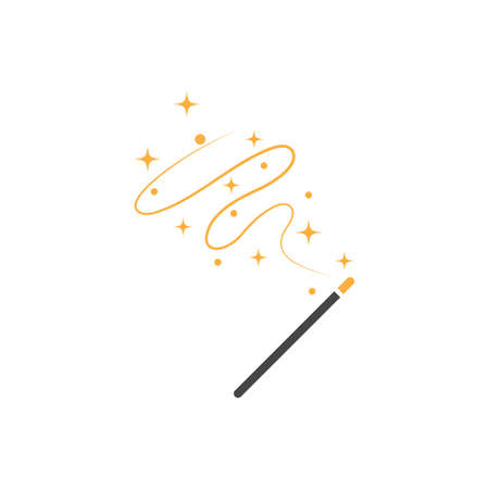 Wand Magic stick icon vector templateのイラスト素材