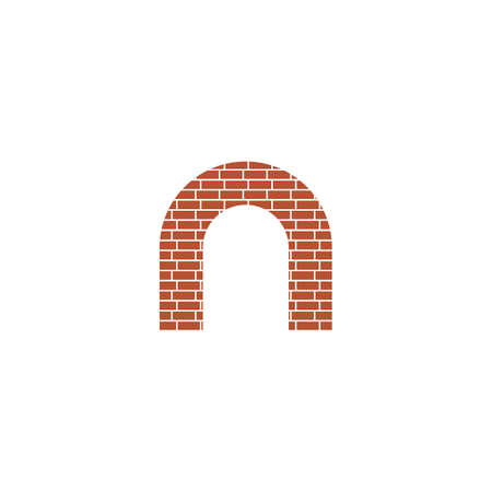 Brick bridge logo vector ilustration designのイラスト素材