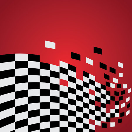 Race flag illustration vector templateのイラスト素材