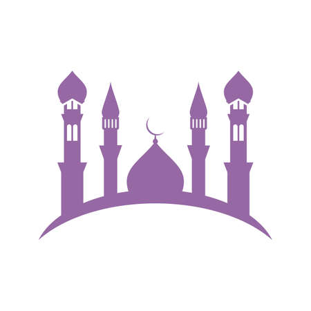Islamic wallpaper, Mosque icon vector templateのイラスト素材