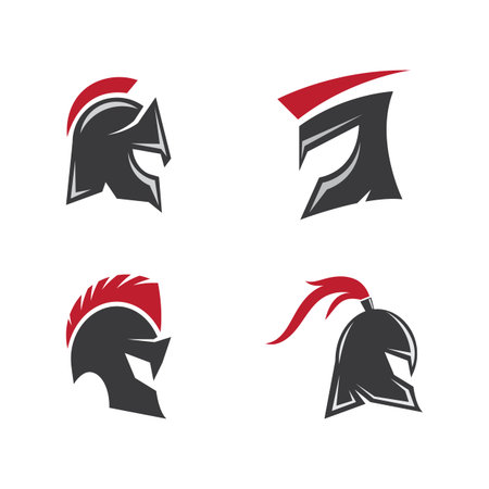 Spartan gladiator logo vector designのイラスト素材