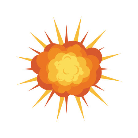 Explosion illustration vector flat design