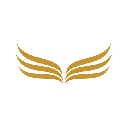 Wing illustration logo vector designのイラスト素材