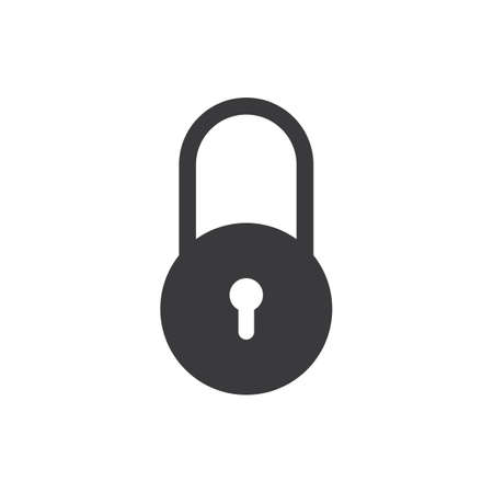 Padlock logo vector illustration designのイラスト素材