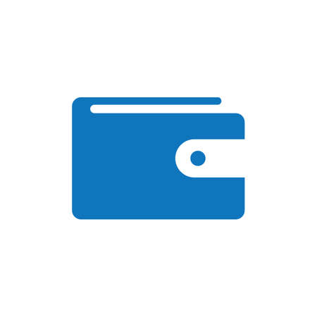 Wallet logo vector flat designのイラスト素材