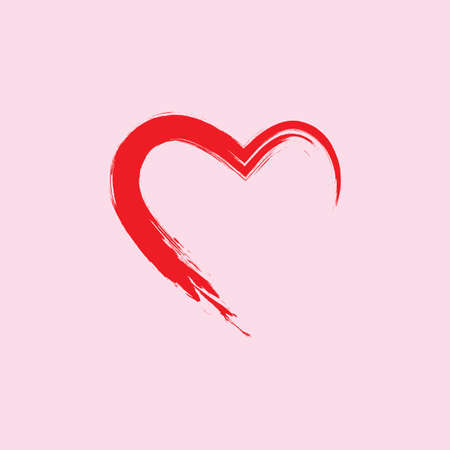 Love brush Happy mother's day postcard or logo vector flat designのイラスト素材