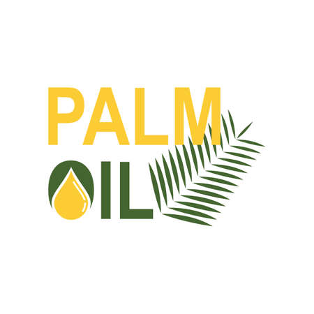Palm oil logo vector flat designのイラスト素材