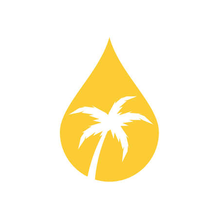 Palm oil logo vector flat designのイラスト素材