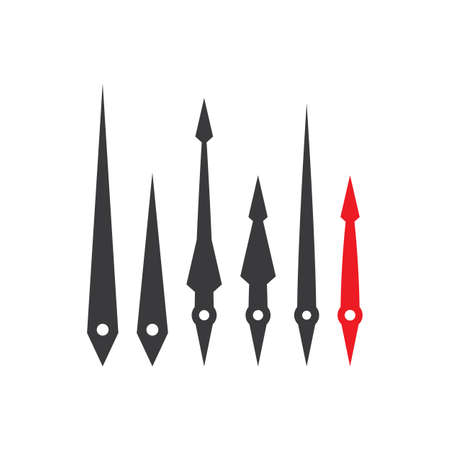 Clock hands icon flat design vectorのイラスト素材