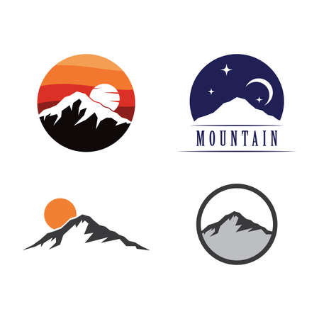 Mountain illustration logo vector designの写真素材