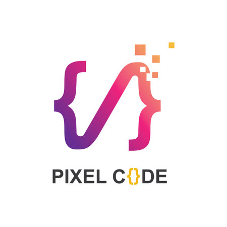 Programming Code technology logo vector template