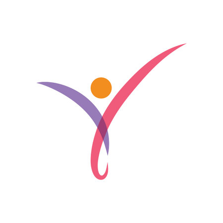 Healthy Life people logo template vector designのイラスト素材