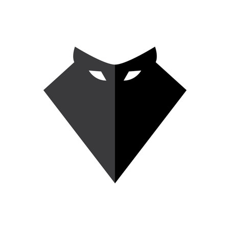 Bat illustration logo vector flat design templateのイラスト素材