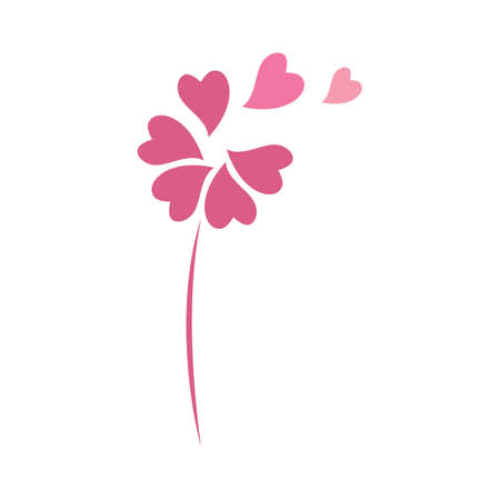 Love logo vector illustration flat design templateのイラスト素材
