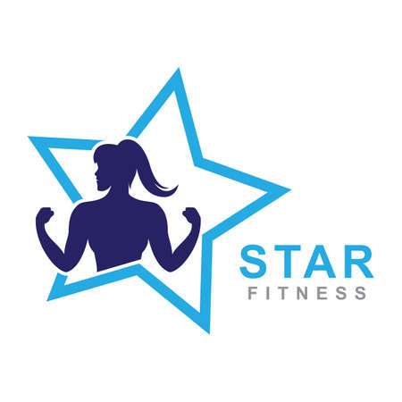 Gym logo vector design templateのイラスト素材