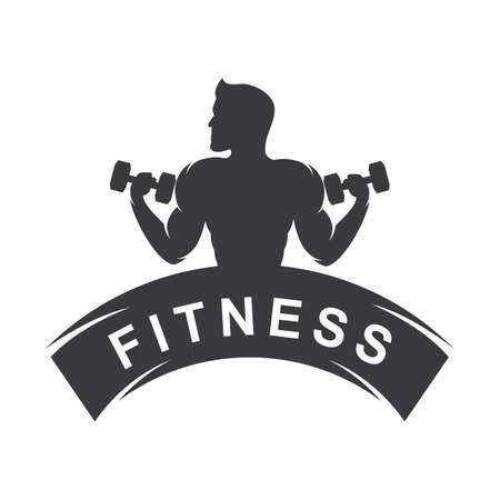 Gym logo vector design templateのイラスト素材