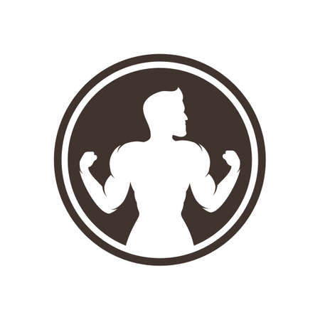 Gym logo vector design templateのイラスト素材
