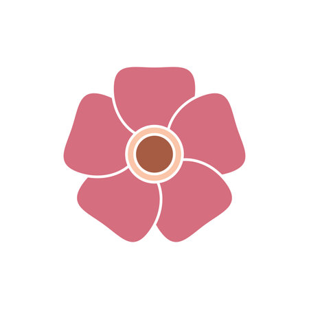 Plumeria flower logo template vectorのイラスト素材