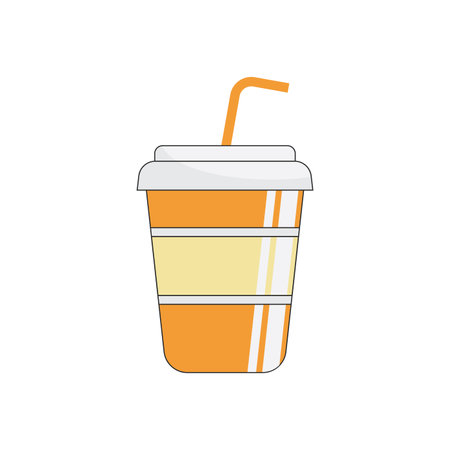 Ice cup symbol illustration vector flat designのイラスト素材