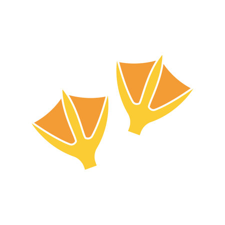 Duck logo vector illustration icon flat design templateのイラスト素材