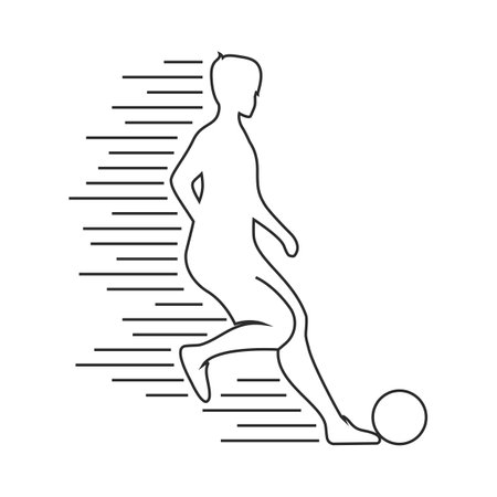 Soccer sport logo vector illustration flat designのイラスト素材
