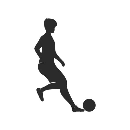 Soccer sport logo vector illustration flat designのイラスト素材