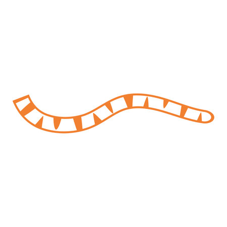 Tiger tail icon vector illustration flat designのイラスト素材