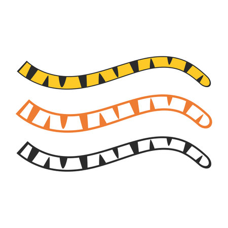 Tiger tail icon vector illustration flat designのイラスト素材