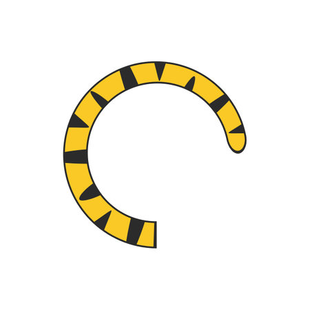 Tiger tail icon vector illustration flat designのイラスト素材