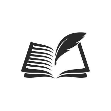 Book education logo template vector flat designのイラスト素材