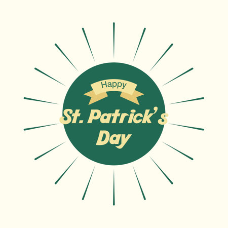 St patrick day text letter vector flat design templateのイラスト素材