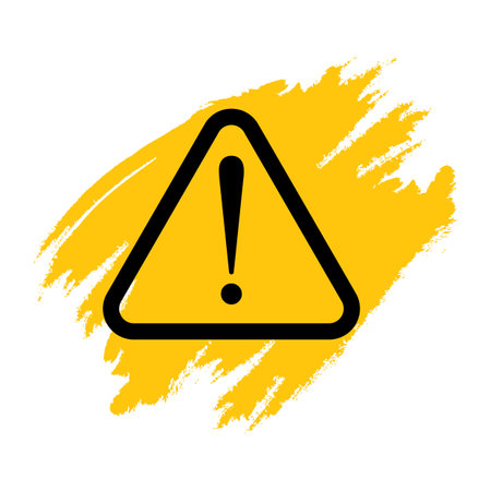 Warning sign icon vector flat designのイラスト素材