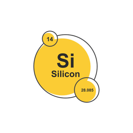 Chemical sign and symbol flat designのイラスト素材