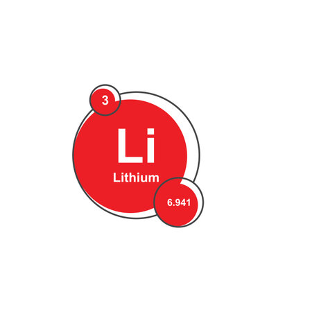 Chemical sign and symbol flat designのイラスト素材