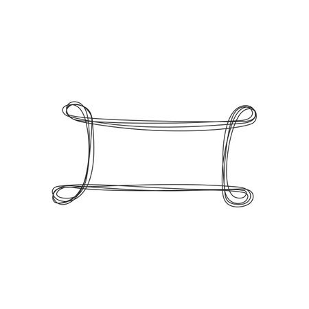 Scrible line art hand draw vectorのイラスト素材