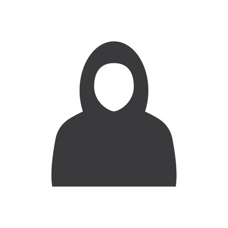 Anonymous hacker logo illustration vector flat designのイラスト素材
