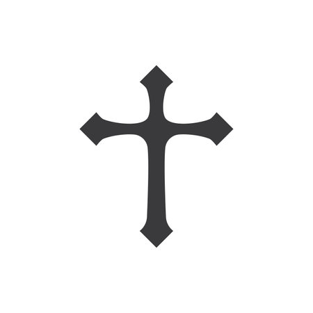 Church or cross logo icon vector designのイラスト素材