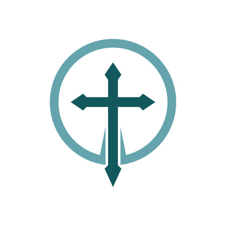 Church logo vector ilustration templateのイラスト素材