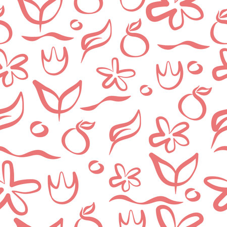 floral seamless pattern vector designのイラスト素材