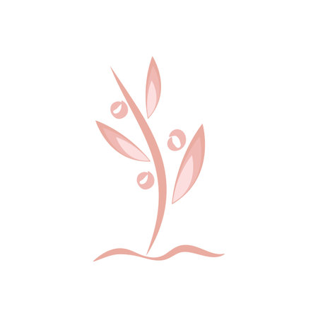 Beauty Florist botanical flower vector designのイラスト素材